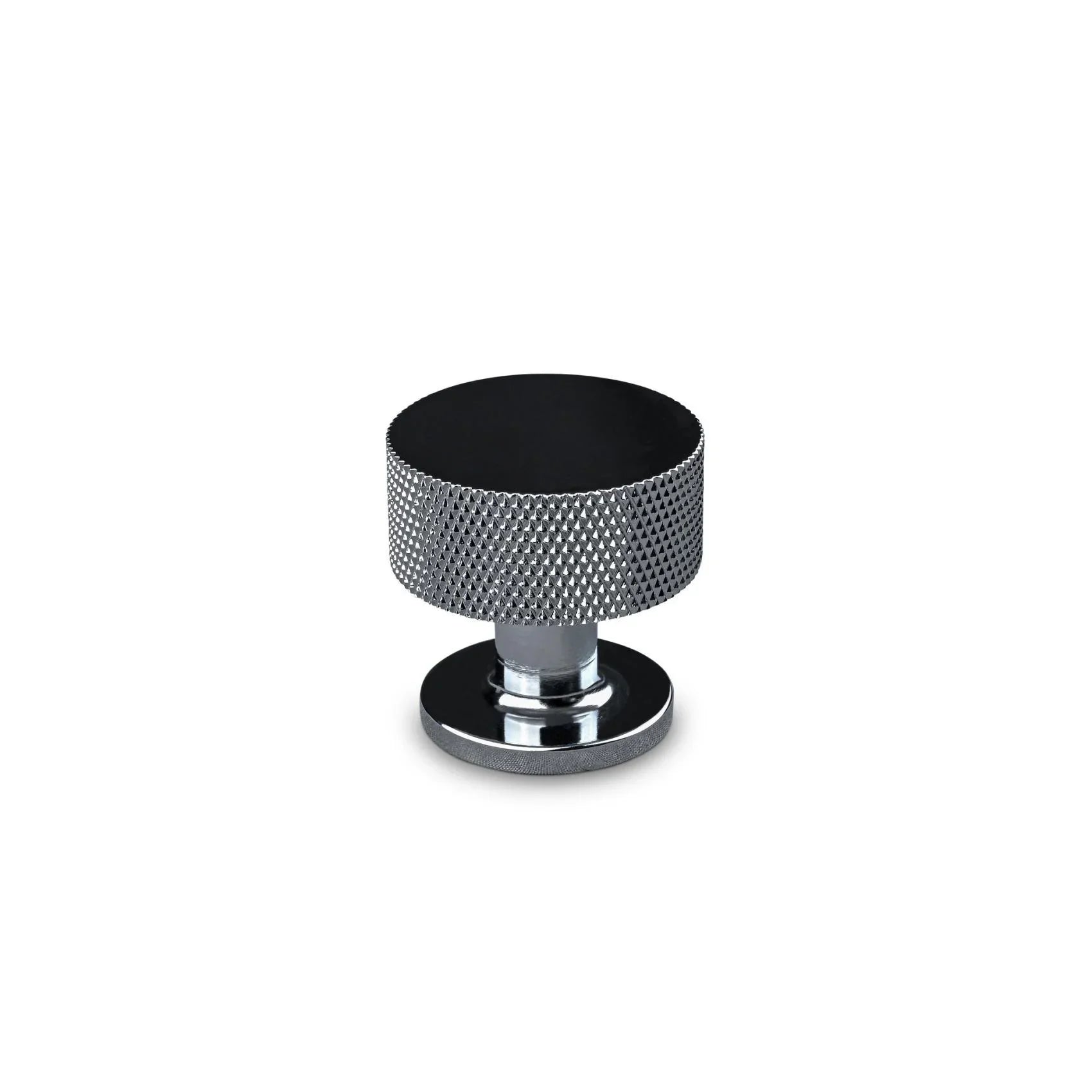MANER MOBILA TIP BUTON SASSARI DIAM. 30MM KNURLED CHROME inaltime 30 mm - PARIS14A.RO