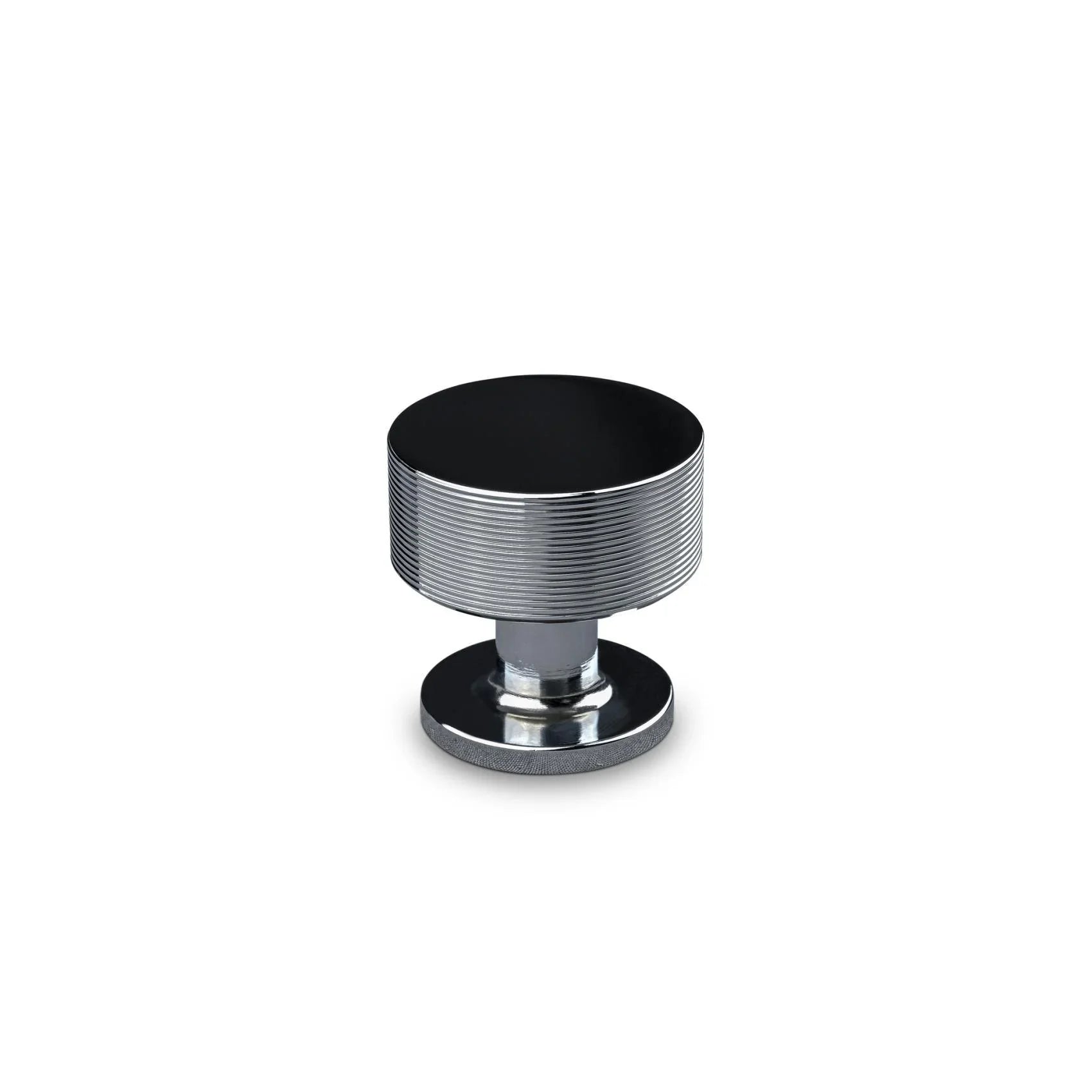 MANER MOBILA TIP BUTON SASSARI DIAM. 30MM STRIPED CHROME inaltime 30 mm - PARIS14A.RO