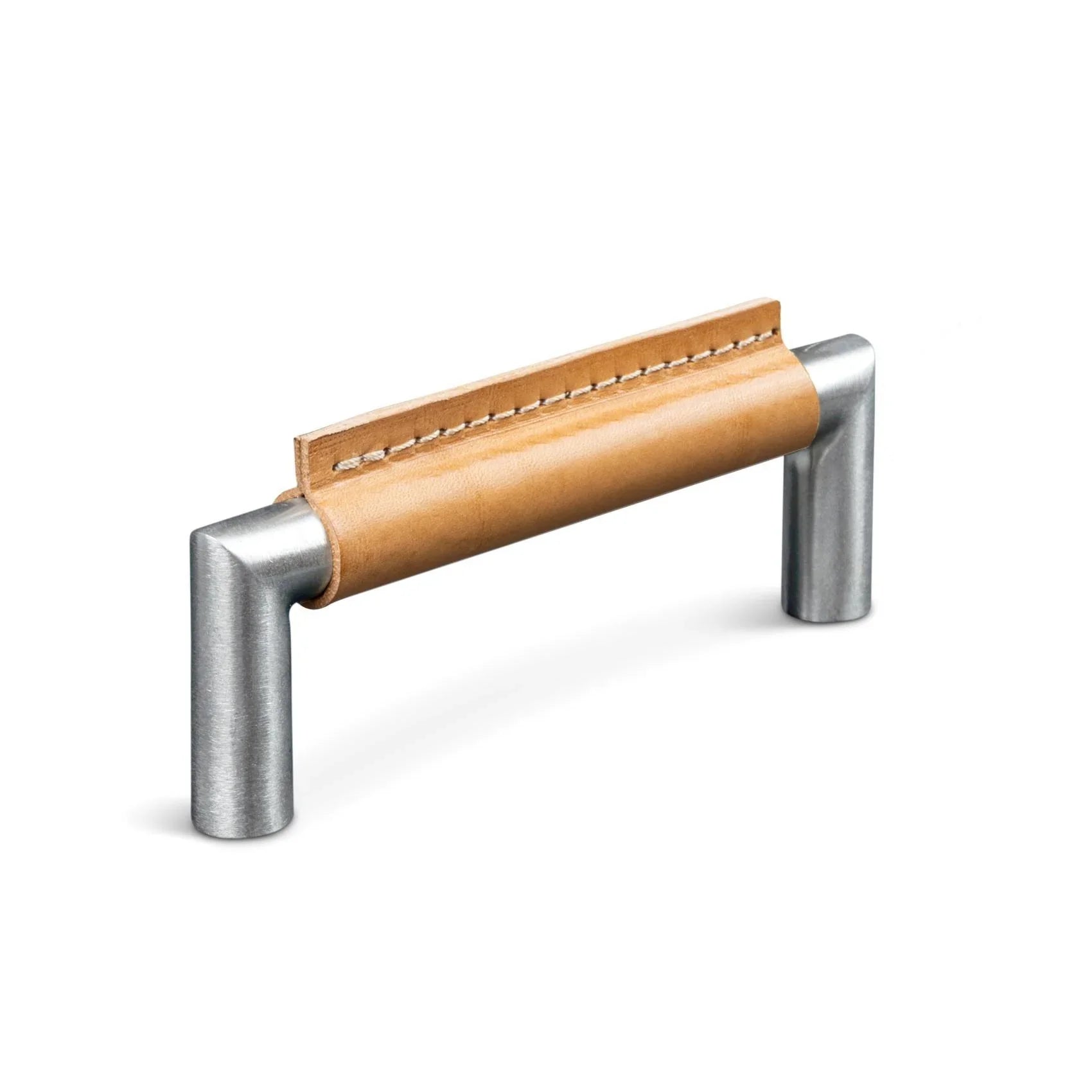 MANER MONOPOLI CC96 STAINLESS LOOK LIGHT BROWNSKIN OCH LIGHT BROWNSTITCH inaltime 35 mm, grosime 14 mm, lungime 108 mm - PARIS14A.RO