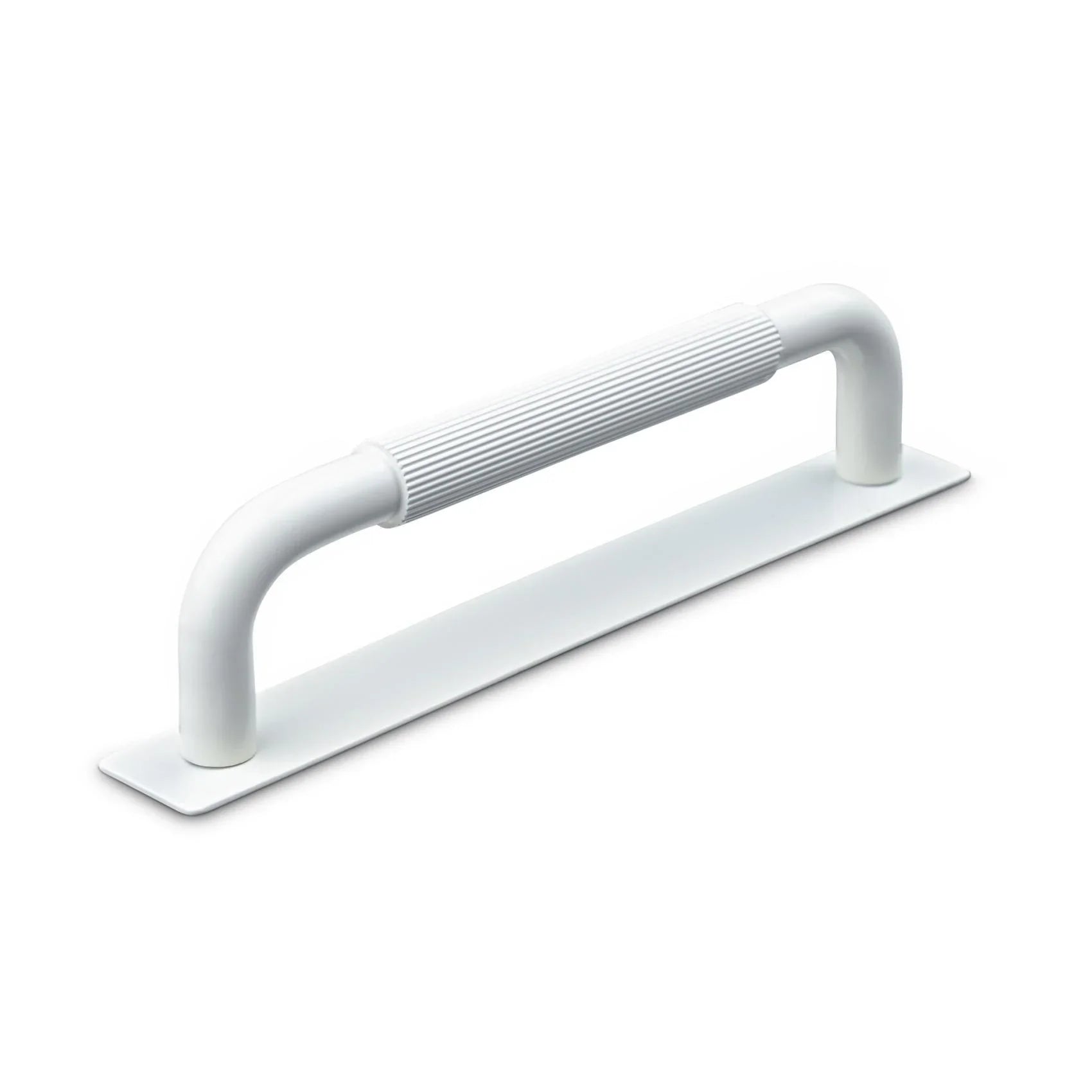 MANER PERUGIA CC128 STRIPED MAT WHITE inaltime 34 mm, grosime 12 mm, lungime 138 mm - PARIS14A.RO