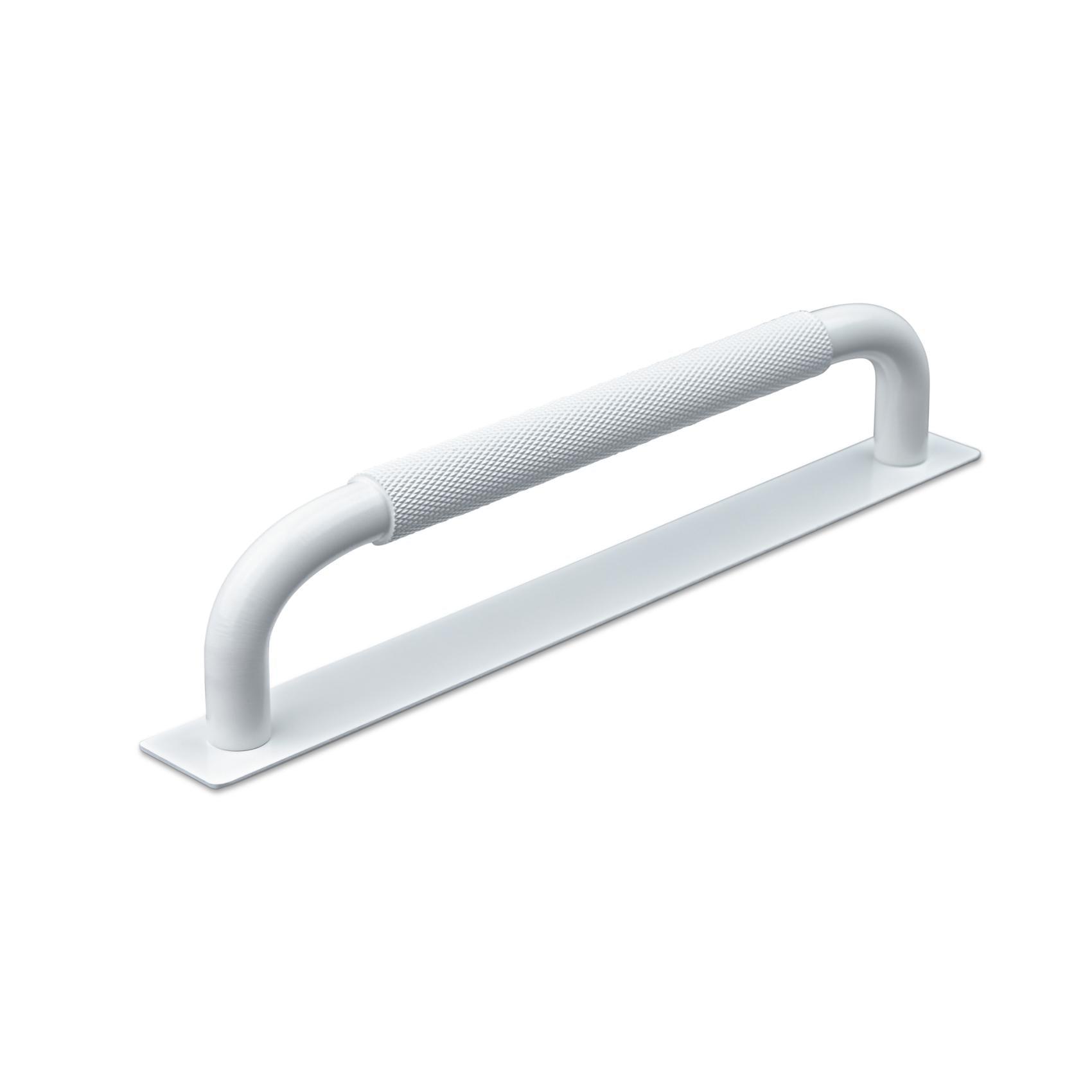 MANER PERUGIA CC160 KNURLED MAT WHITE inaltime 34 mm, grosime 12 mm, lungime 170 mm - PARIS14A.RO