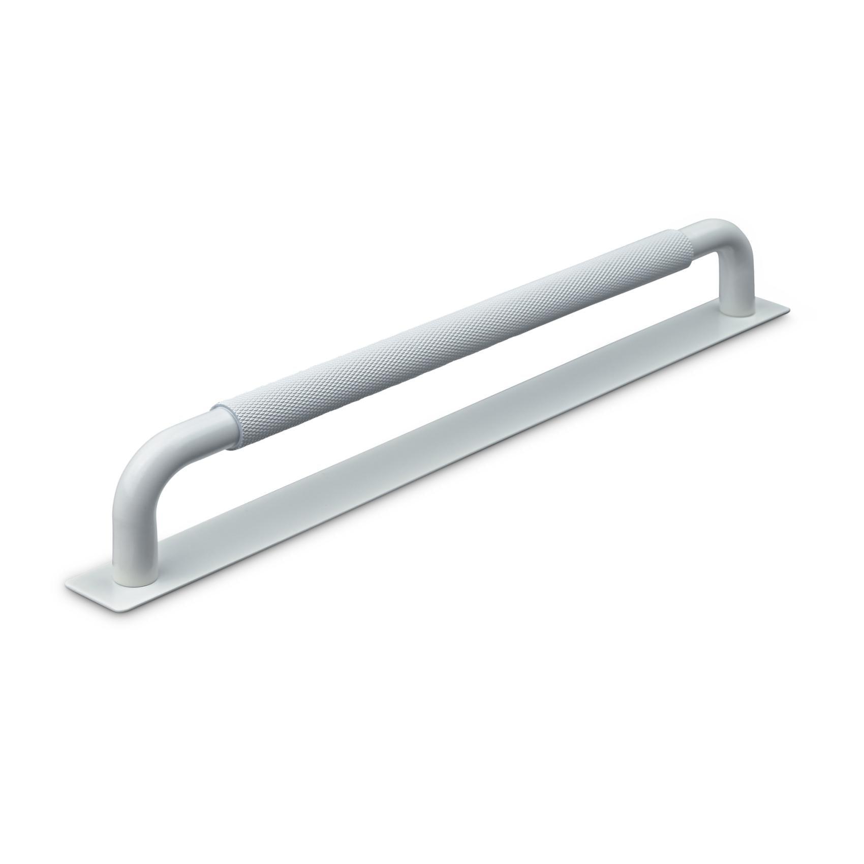 MANER PERUGIA CC224 KNURLED MAT WHITE inaltime 34 mm, grosime 12 mm, lungime 234 mm - PARIS14A.RO