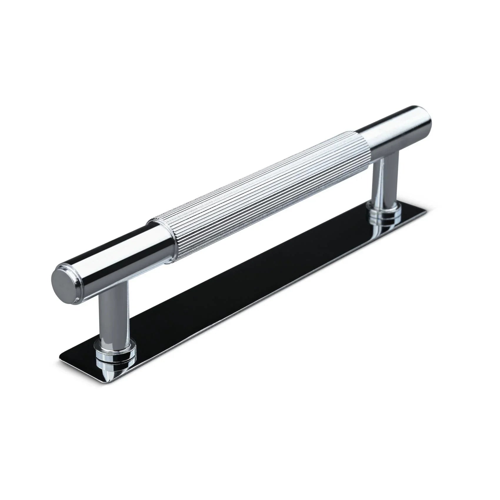 MANER SALO CC128 STRIPED CHROME inaltime 35 mm, grosime 14 mm, lungime 165 mm - PARIS14A.RO