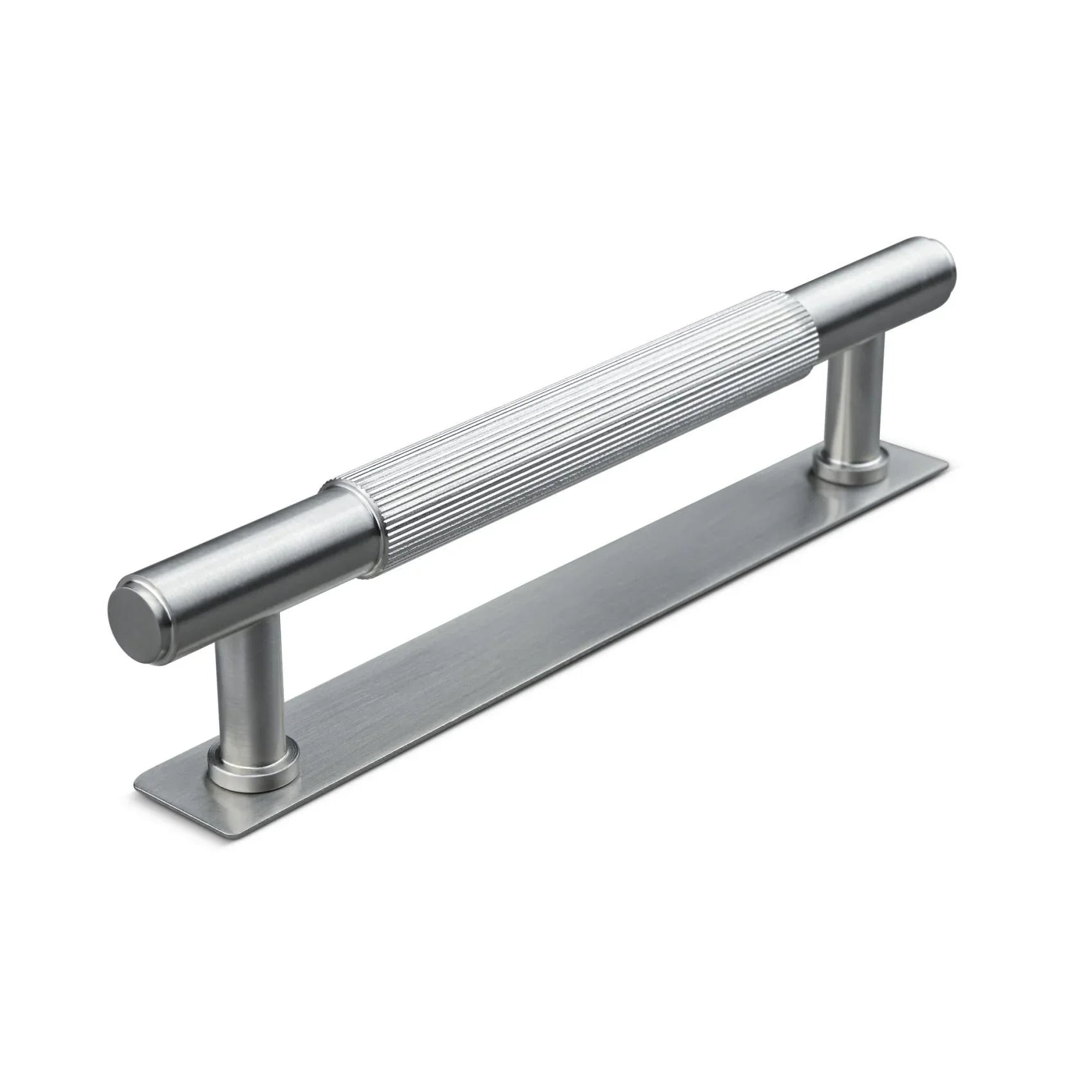 MANER SALO CC128 STRIPED STAINLESS LOOK inaltime 35 mm, grosime 14 mm, lungime 165 mm - PARIS14A.RO