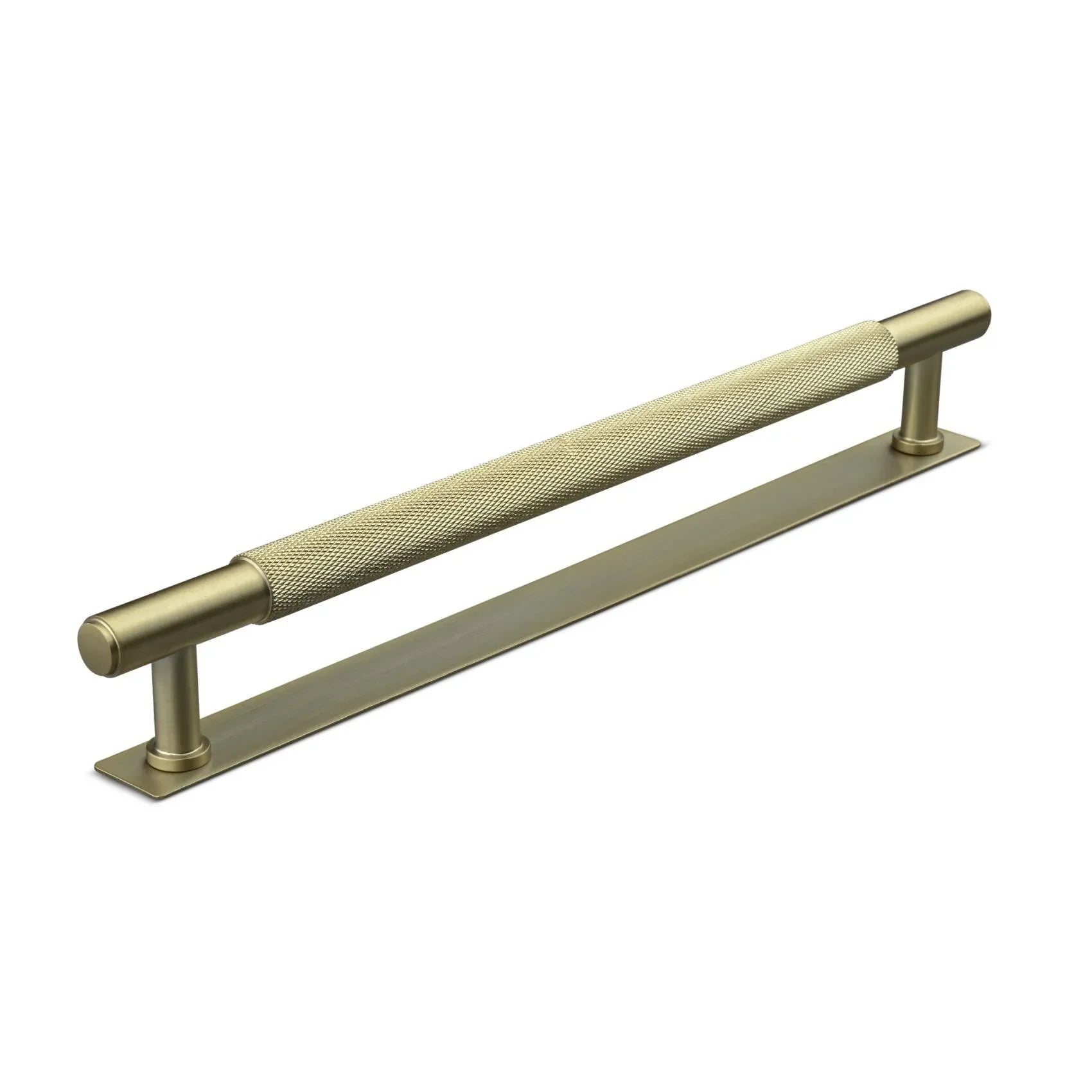 MANER SALO CC224 KNURLED MAT BRASS inaltime 35 mm, grosime 14 mm, lungime 261 mm - PARIS14A.RO