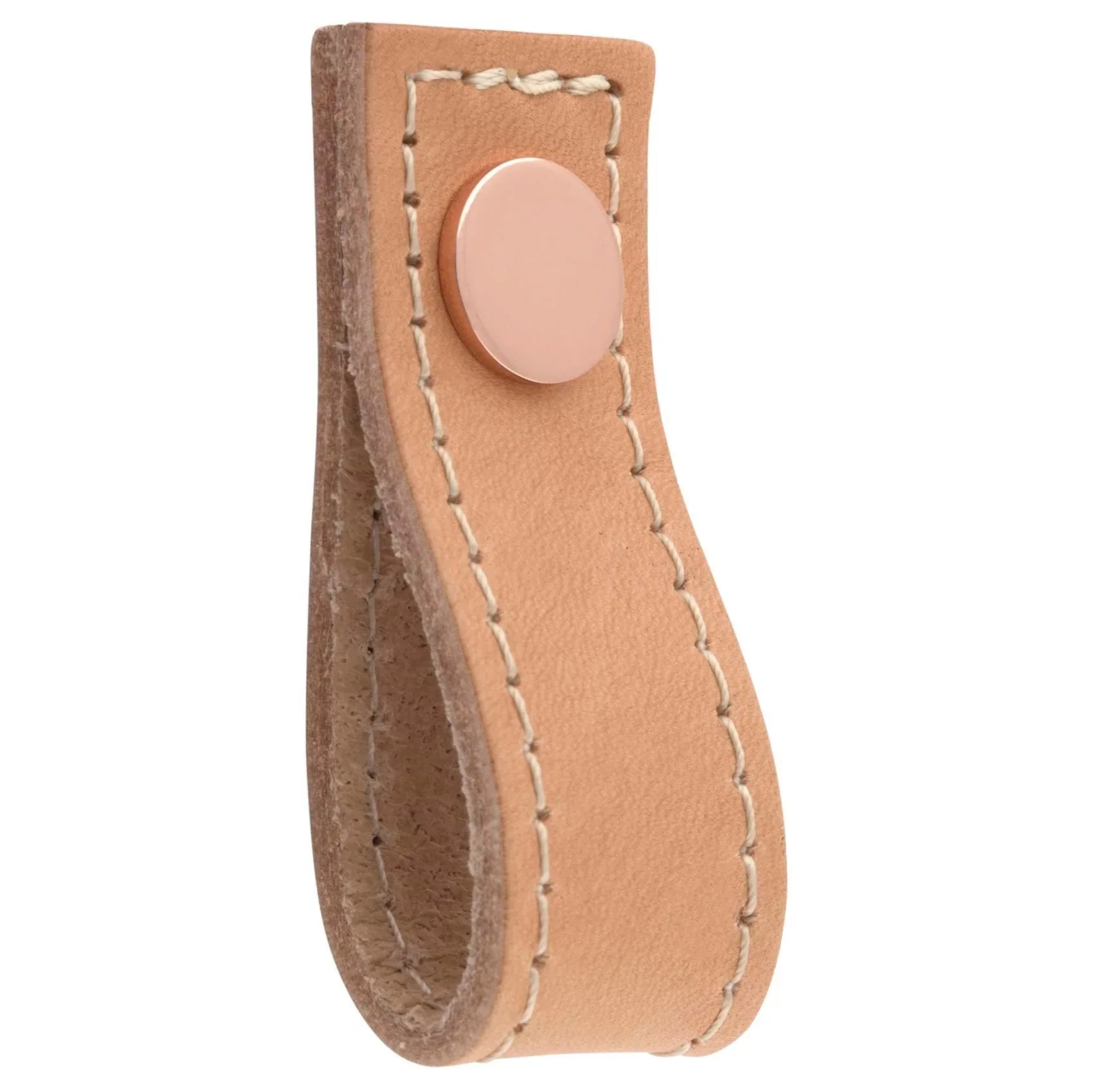 MANER TIP BUTON AVIO COPPER/LIGHT BROWN LEATHER inaltime 25 mm, grosime 2,5 mm, lungime 65 mm - PARIS14A.RO