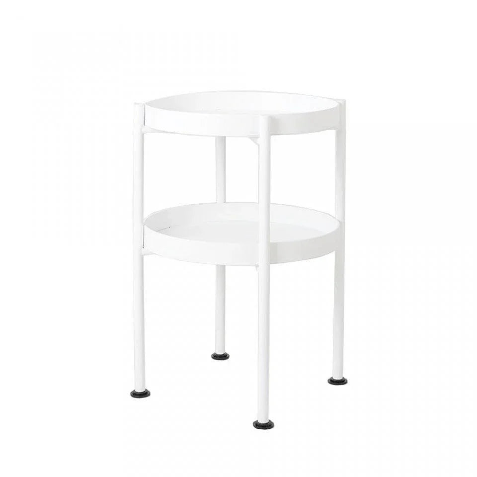 Masa alba din otel 40 cm Hanna Round High Two Custom Form - PARIS14A.RO