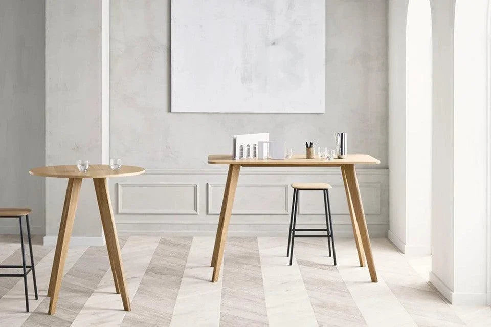 Masa bar maro din lemn de stejar 90 cm Mood Bolia - PARIS14A.RO