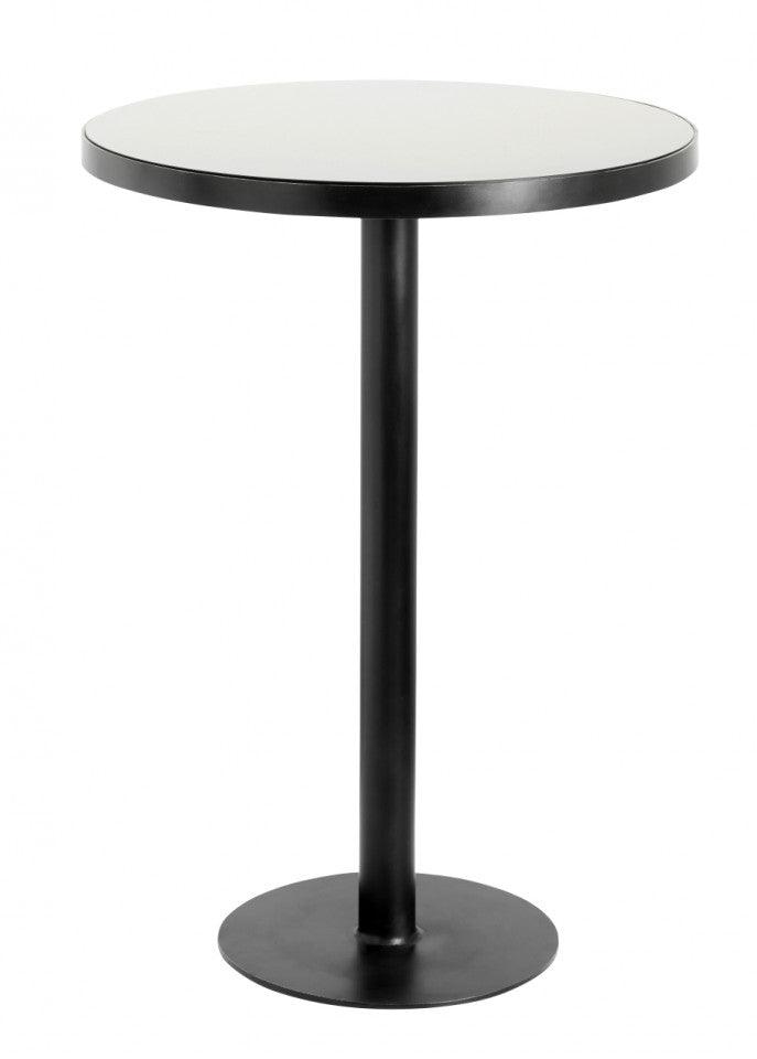 Masa cafea neagra din fier si sticla 80 cm Bar Table Nordal - PARIS14A.RO