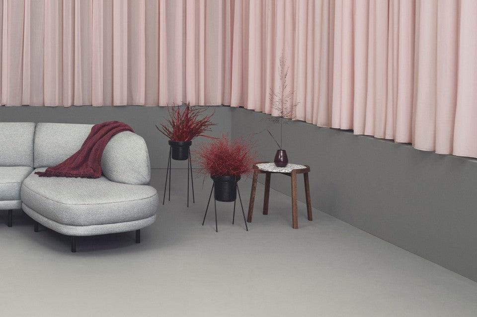 Masa de cafea alba/maro din terrazzo si lemn 46 cm Mix Bolia - PARIS14A.RO