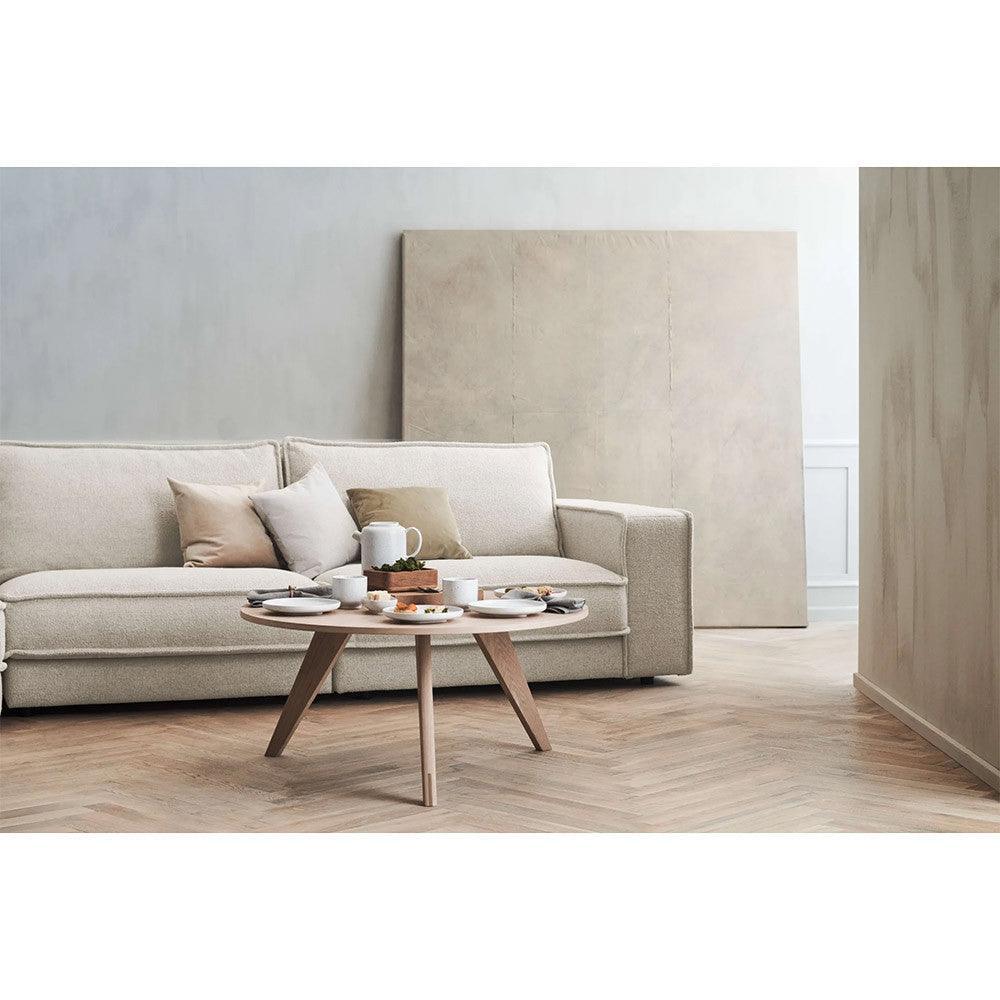 Masa de cafea crem din lemn de stejar 60 cm New Mood Bolia - PARIS14A.RO