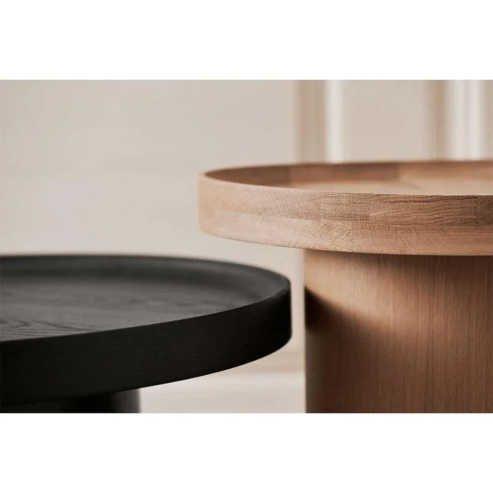 Masa de cafea crem din lemn de stejar 74 cm Plateau Bolia - PARIS14A.RO