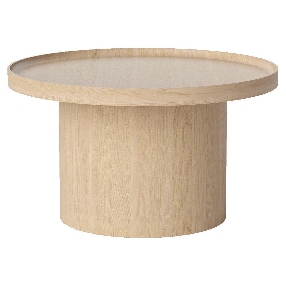 Masa de cafea crem din lemn de stejar 74 cm Plateau Bolia - PARIS14A.RO