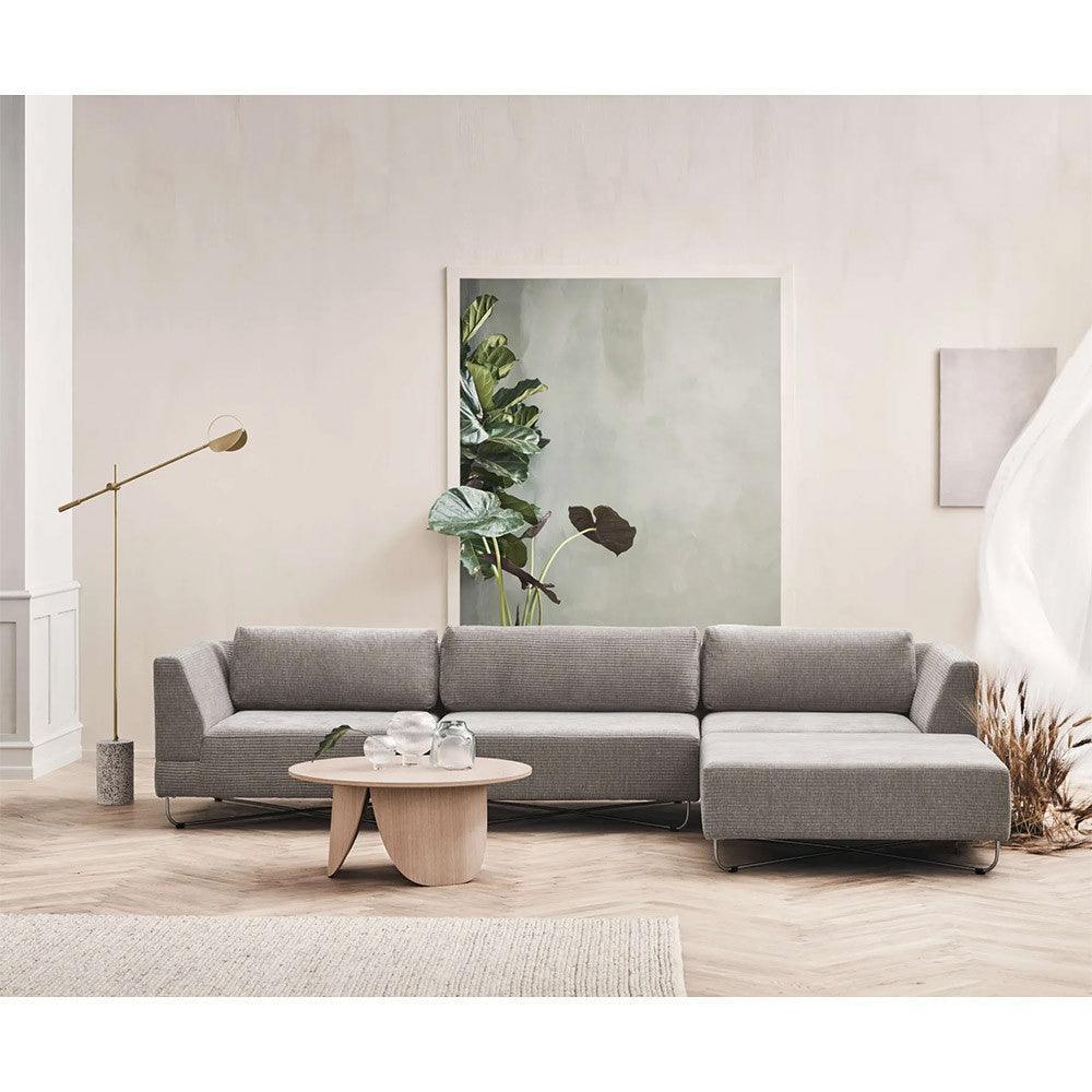 Masa de cafea crem din lemn de stejar 80 cm Peyote Bolia - PARIS14A.RO