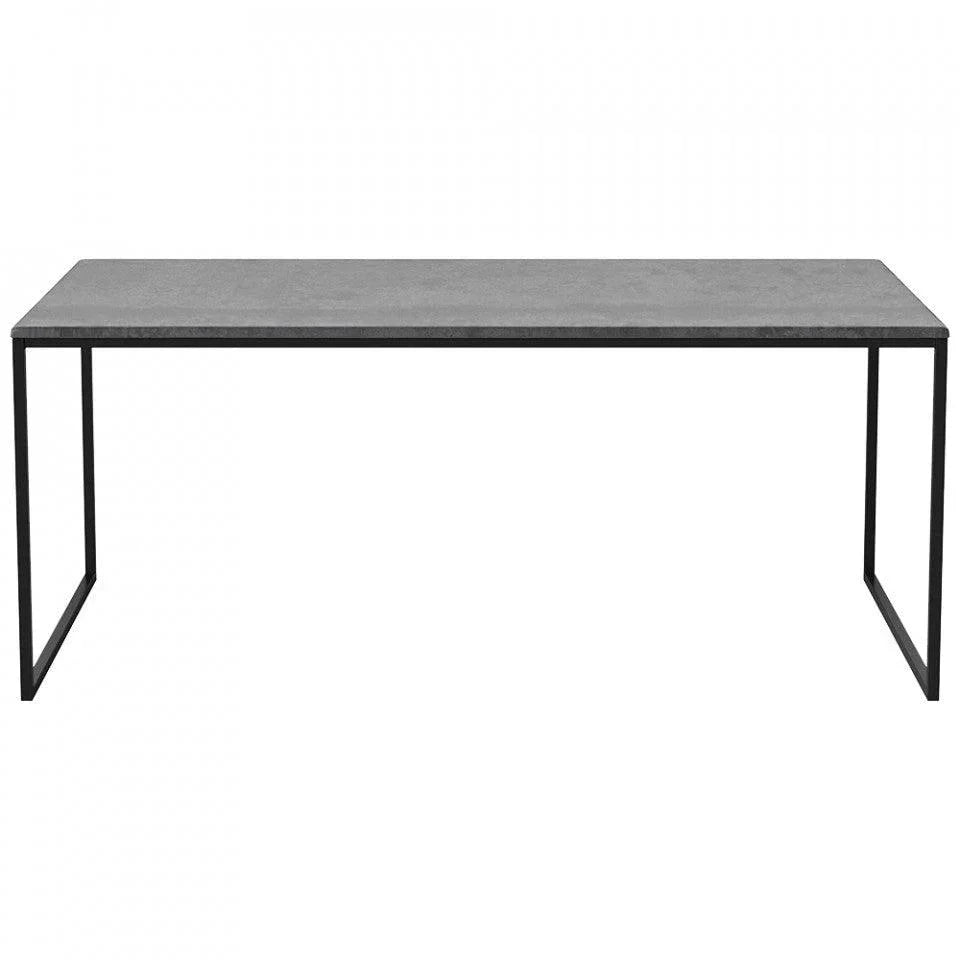 Masa de cafea gri antracit/neagra din ciment si otel 60x120 cm Como Tall Bolia - PARIS14A.RO