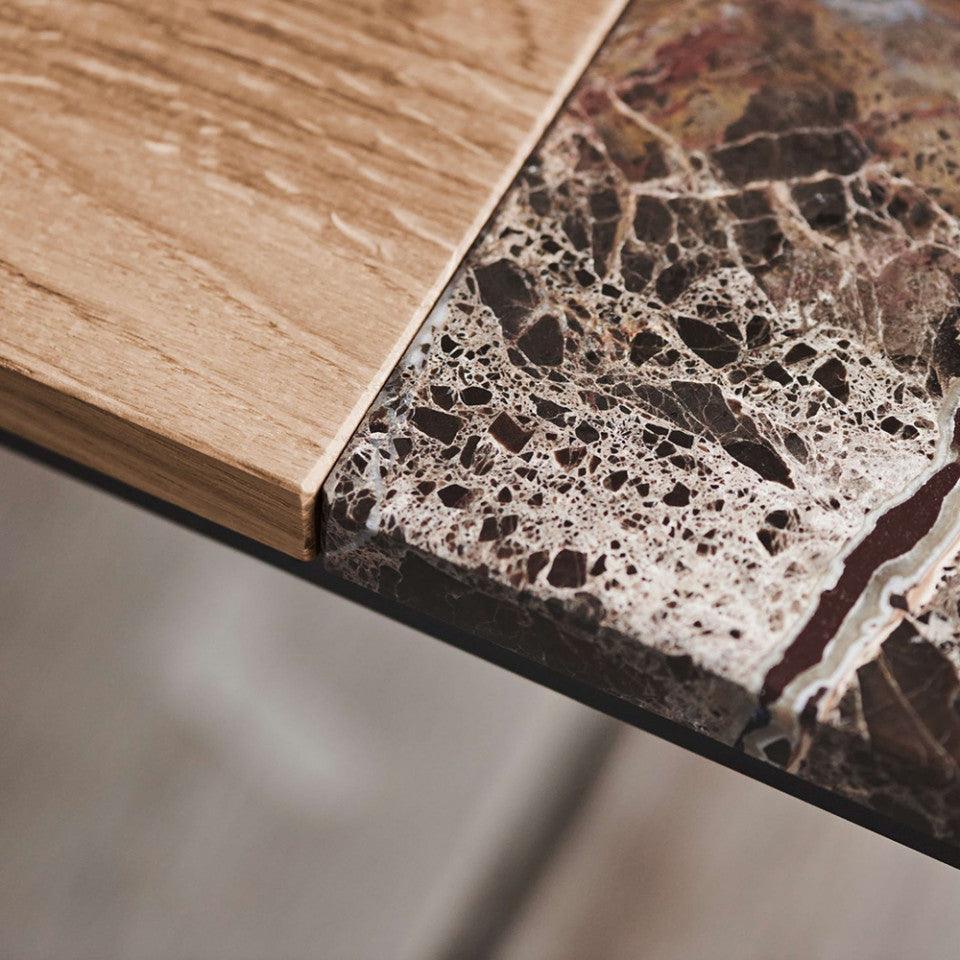 Masa de cafea gri antracit/neagra din ciment si otel 60x120 cm Como Tall Bolia - PARIS14A.RO