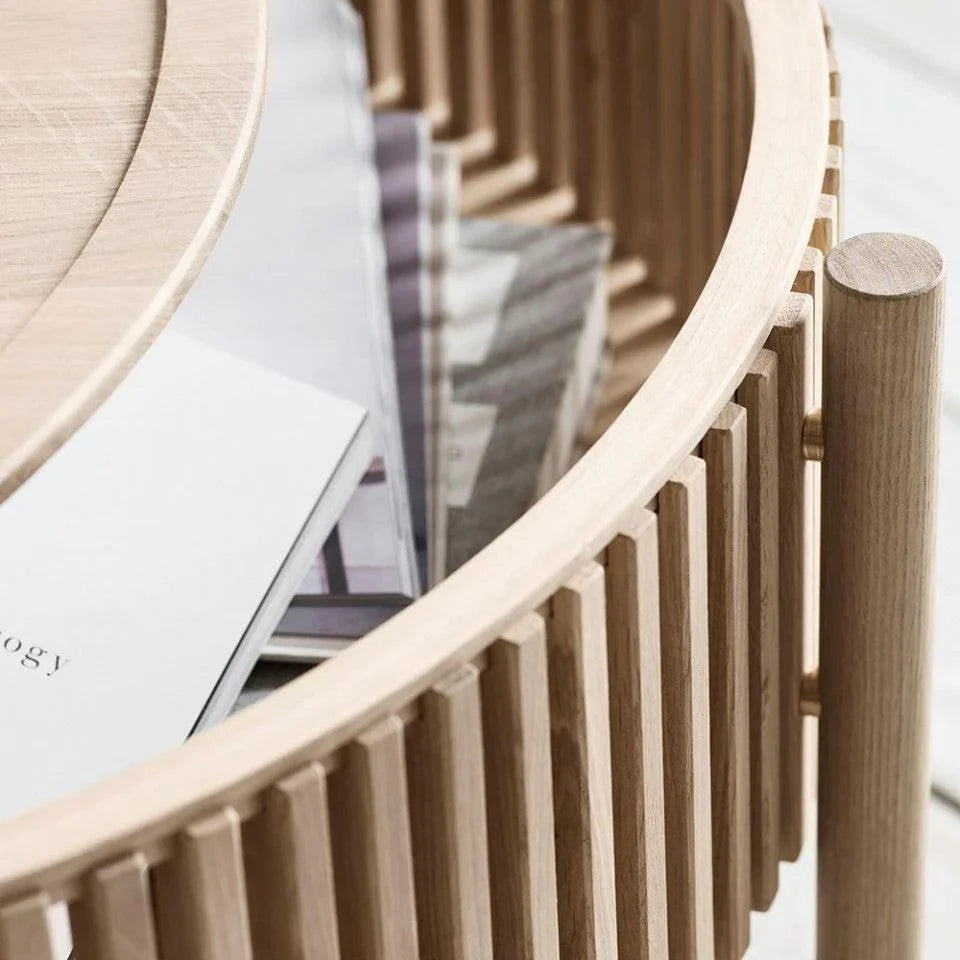 Masa de cafea maro deschis din lemn de stejar 83 cm Story Bolia - PARIS14A.RO