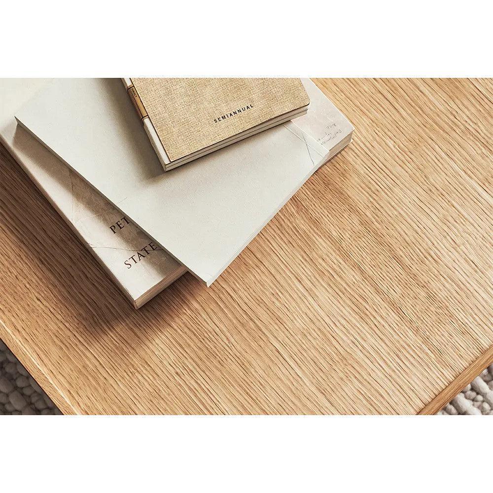 Masa de cafea maro din lemn de stejar 62x122 cm Elton Bolia - PARIS14A.RO