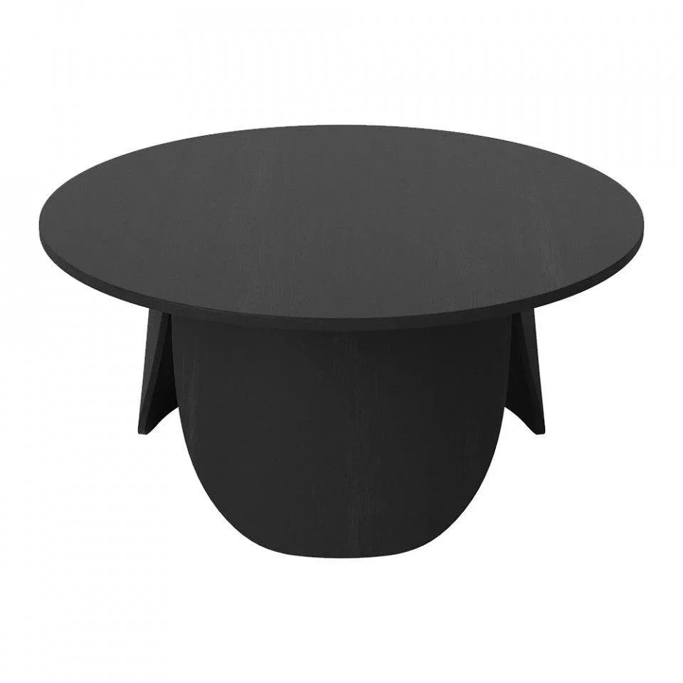 Masa de cafea neagra din lemn 80 cm Peyote Bolia - PARIS14A.RO