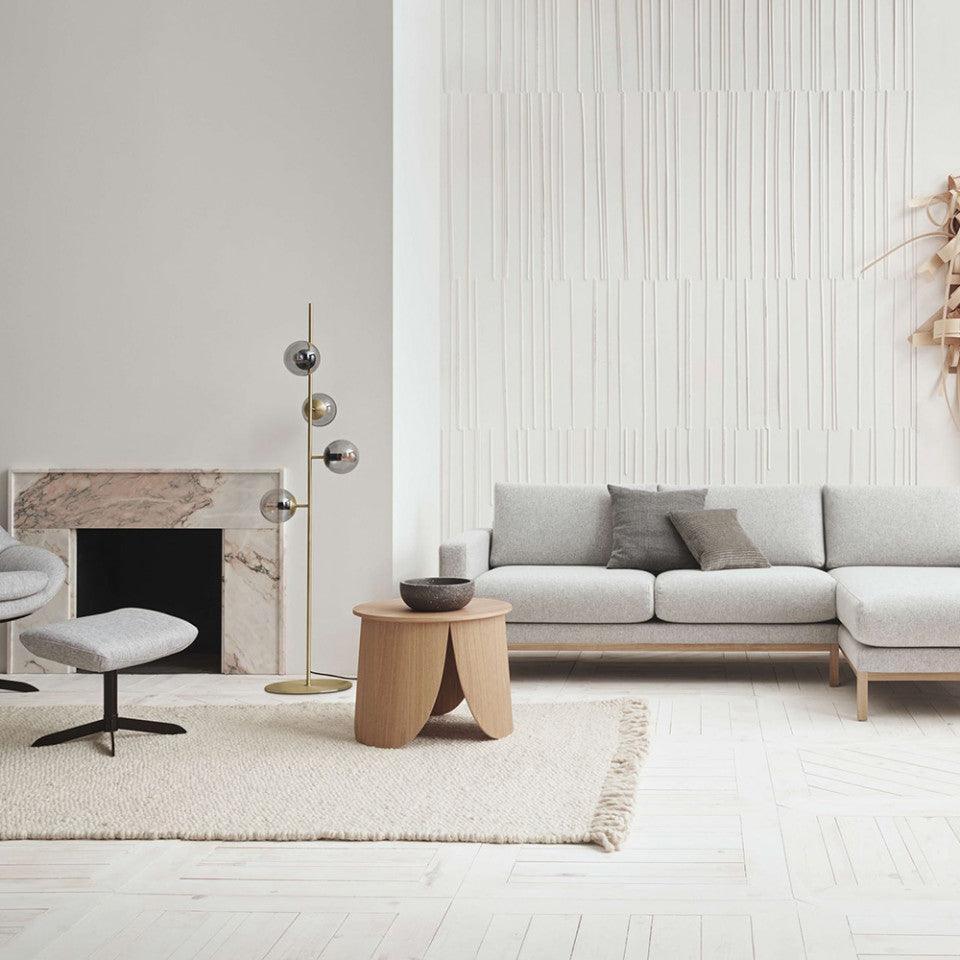 Masa de cafea neagra din lemn 80 cm Peyote Bolia - PARIS14A.RO