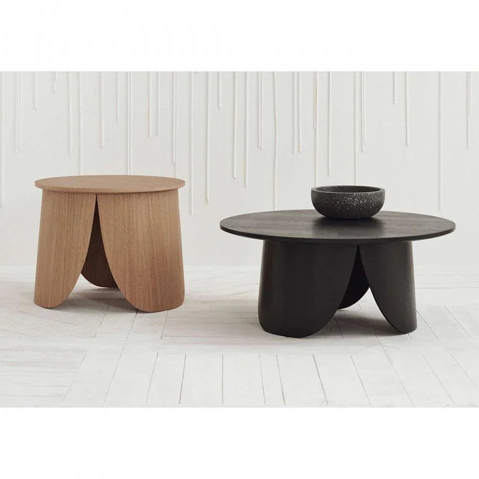 Masa de cafea neagra din lemn 80 cm Peyote Bolia - PARIS14A.RO