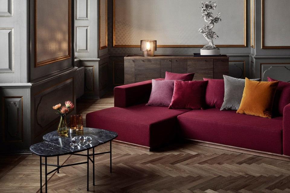 Masa de cafea neagra din marmura si otel 41x53 cm Pod Bolia - PARIS14A.RO