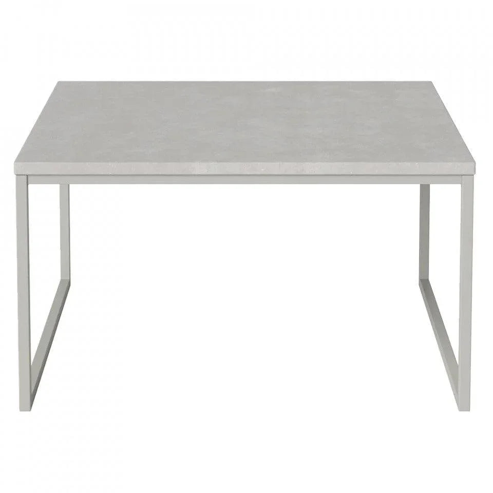 Masa de cafea pentru exterior gri din beton si otel 60x60 cm Como Bolia - PARIS14A.RO