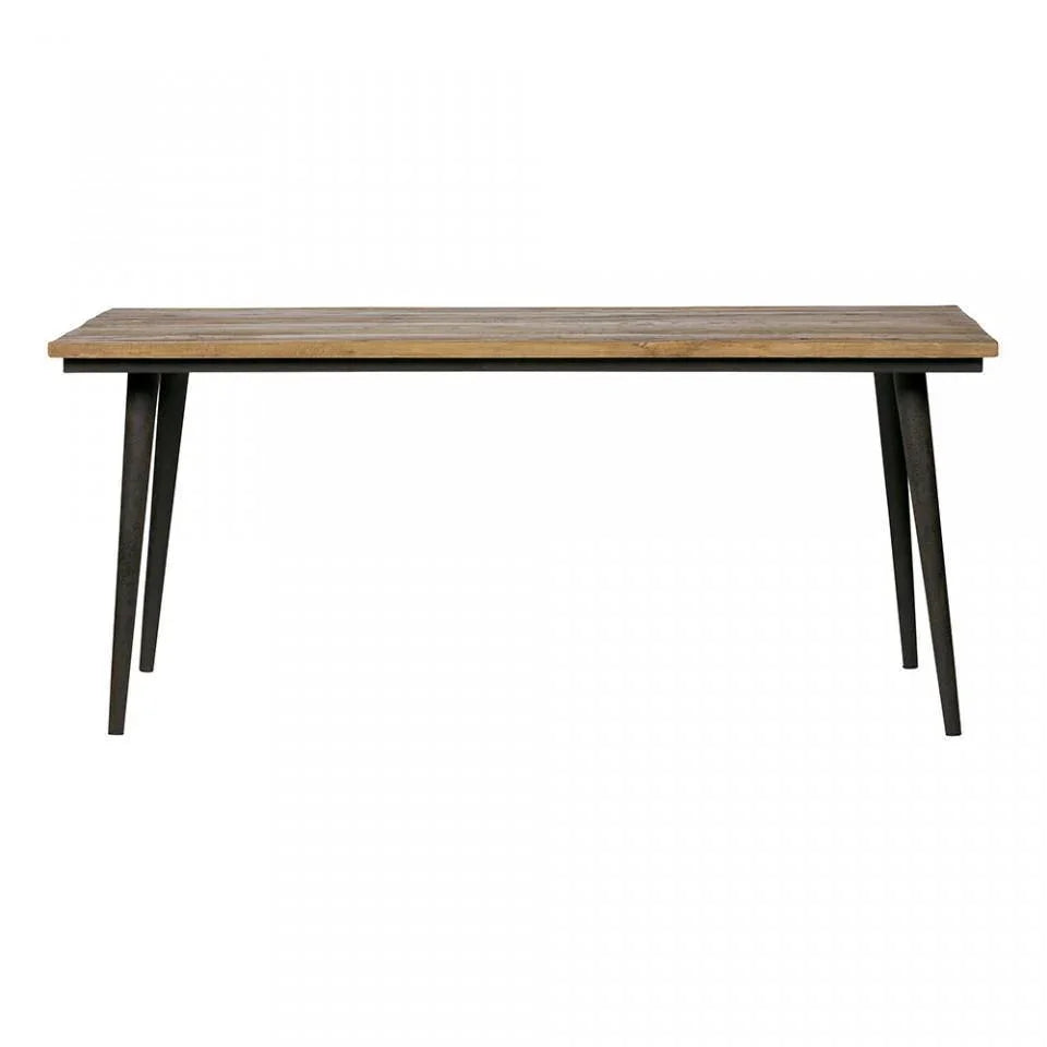 Masa dining din fier si lemn 90x220 cm Guild - PARIS14A.RO