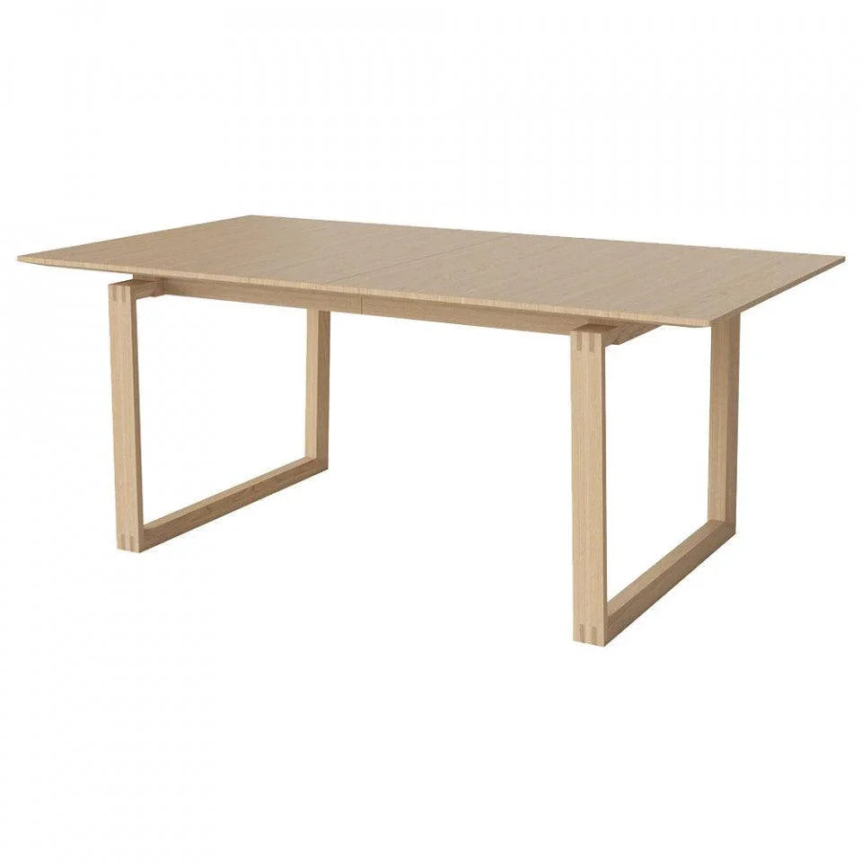 Masa dining extensibila maro deschis din lemn de stejar 100x180(330) cm Nord Bolia - PARIS14A.RO