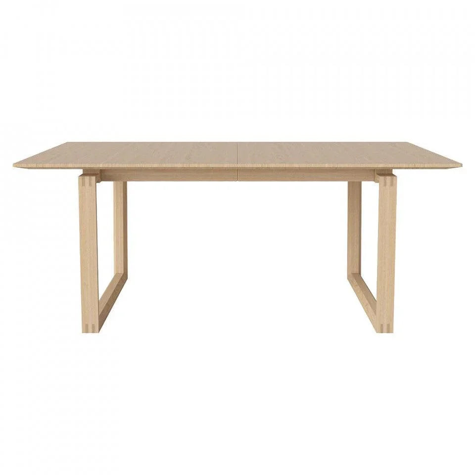 Masa dining extensibila maro deschis din lemn de stejar 100x180(330) cm Nord Bolia - PARIS14A.RO