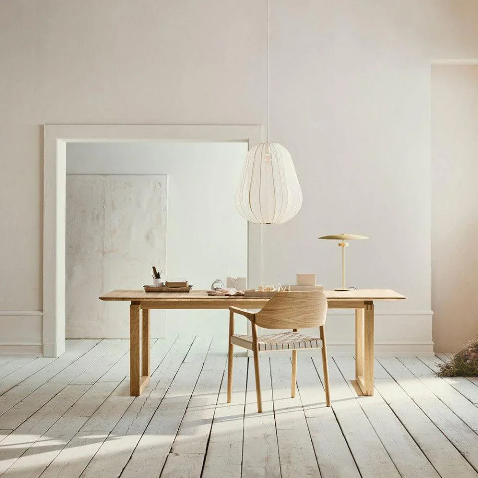 Masa dining extensibila maro deschis din lemn de stejar 100x180(330) cm Nord Bolia - PARIS14A.RO