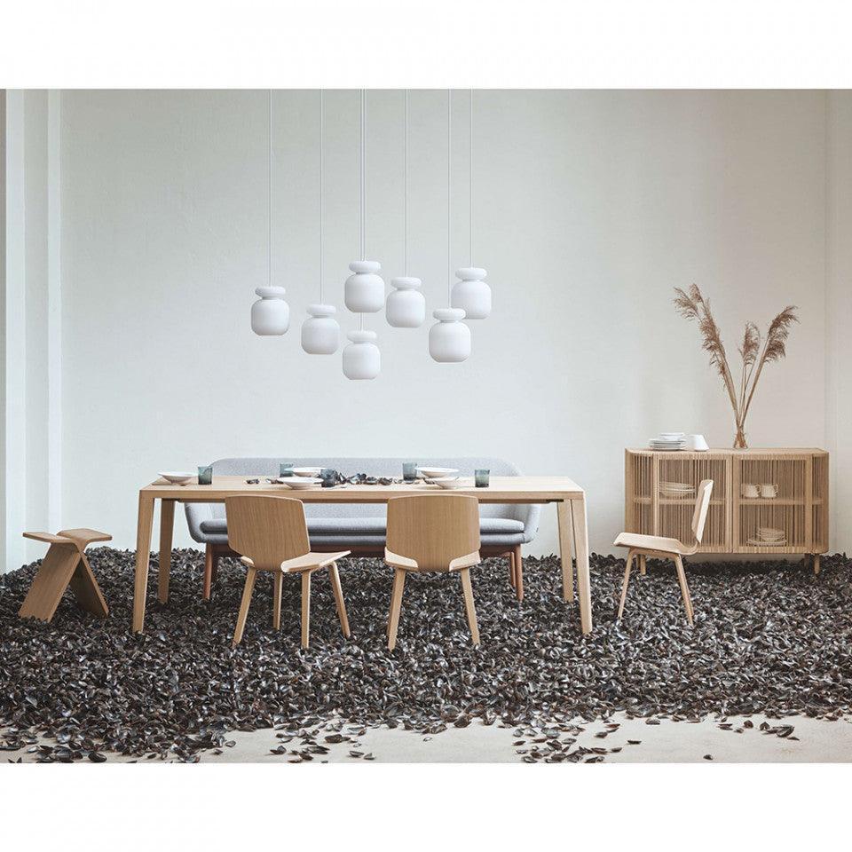 Masa dining maro deschis din lemn de stejar 95x220 cm Graceful Bolia - PARIS14A.RO