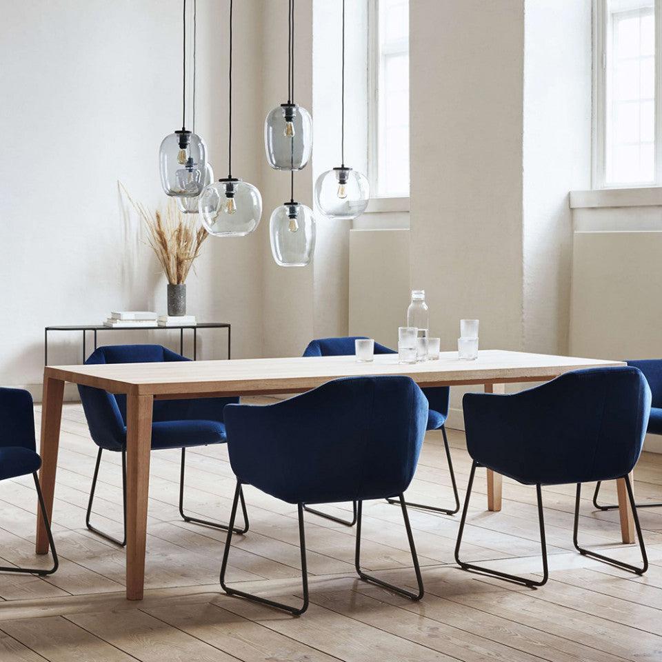 Masa dining maro deschis din lemn de stejar 95x220 cm Graceful Bolia - PARIS14A.RO