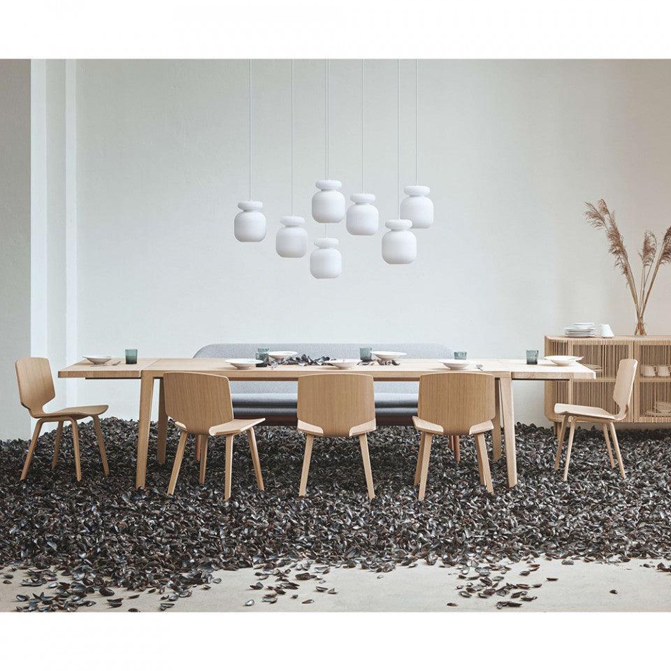 Masa dining maro deschis din lemn de stejar 95x220 cm Graceful Bolia - PARIS14A.RO