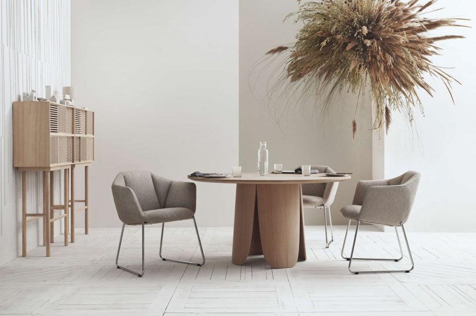 Masa dining maro din lemn 140 cm Peyote Bolia - PARIS14A.RO