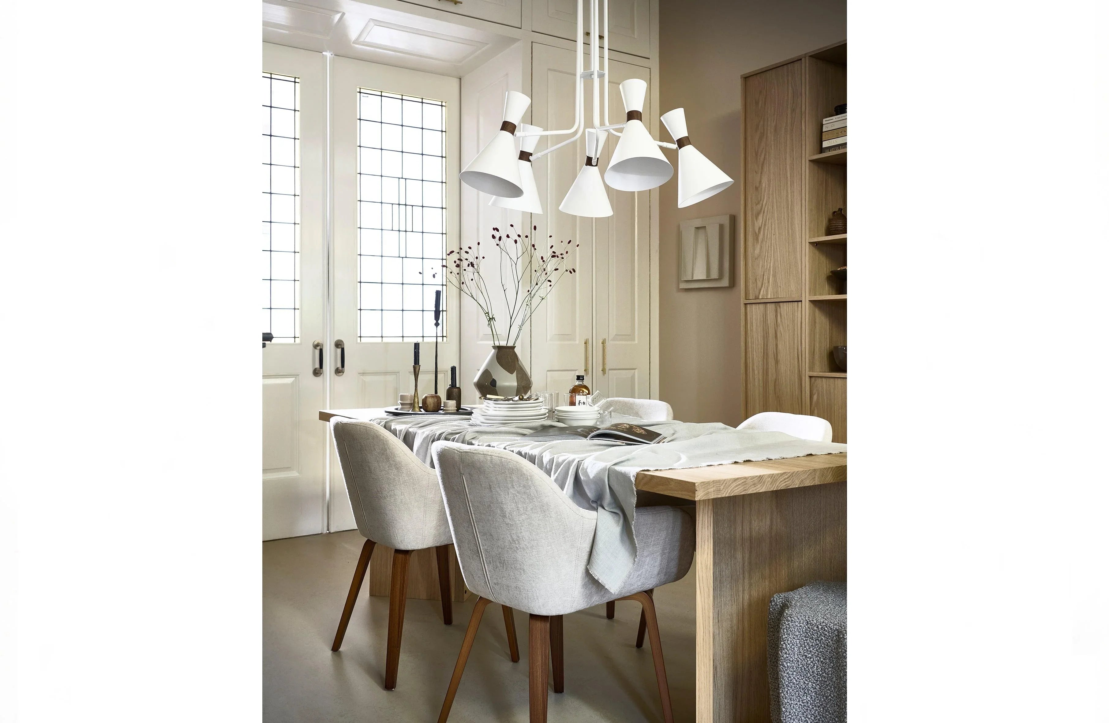 Masa dining maro din lemn 90x220 cm Angle Oak - PARIS14A.RO