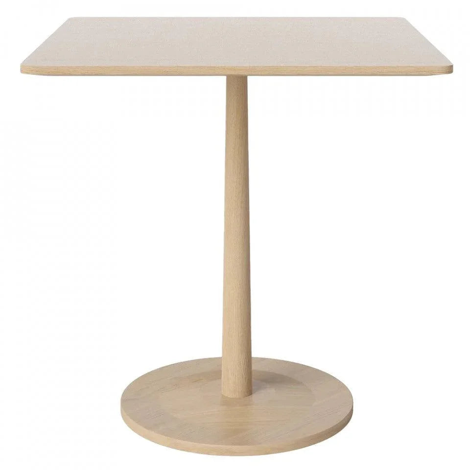 Masa dining maro din lemn de stejar 70x70 cm Turned Bolia - PARIS14A.RO