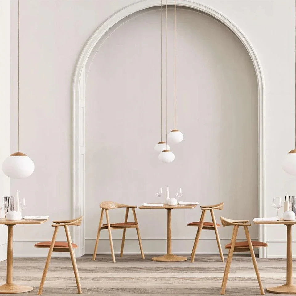 Masa dining maro din lemn de stejar 70x70 cm Turned Bolia - PARIS14A.RO