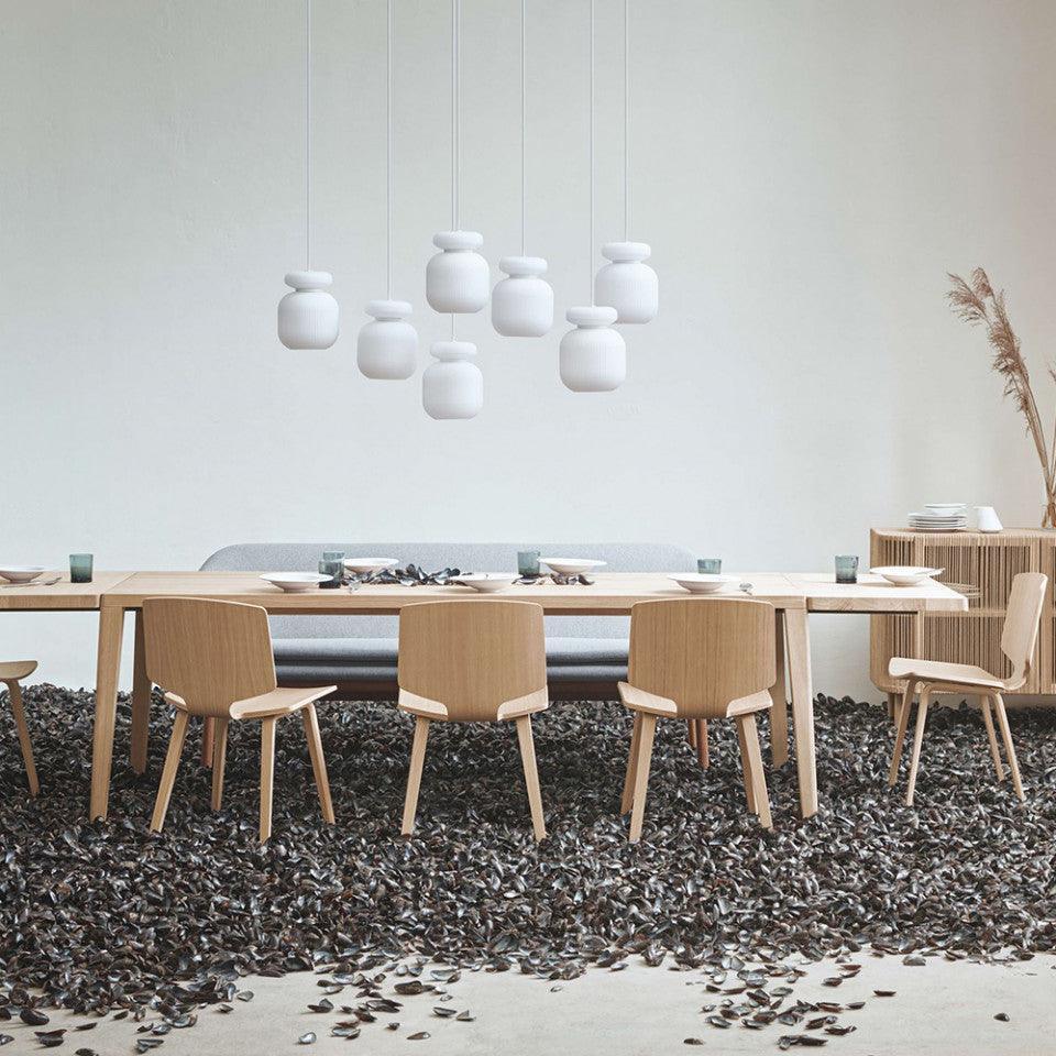 Masa dining maro din lemn de stejar 95x220 cm Graceful Bolia - PARIS14A.RO