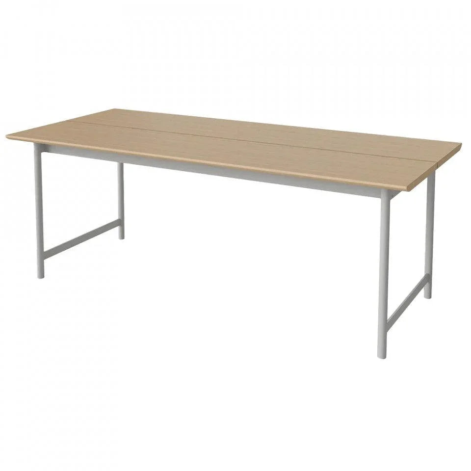 Masa dining maro din lemn de stejar si otel 90x200 cm Track Bolia - PARIS14A.RO