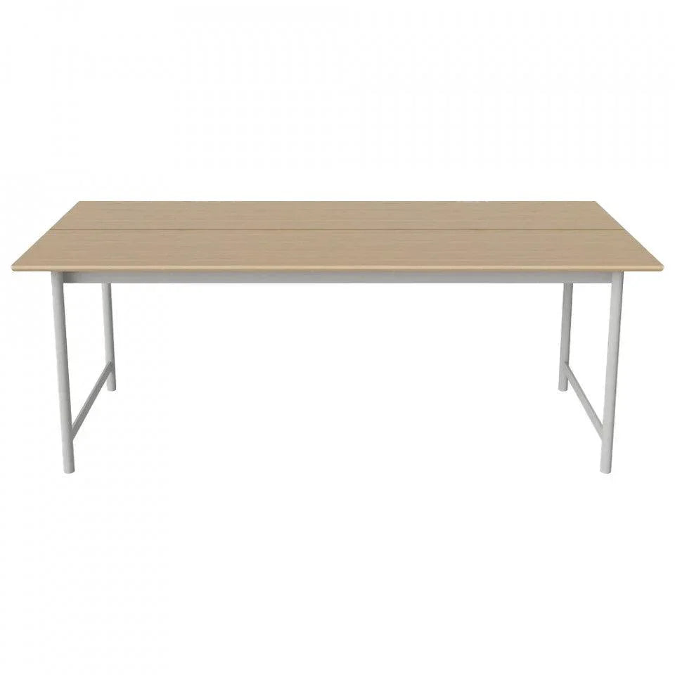 Masa dining maro din lemn de stejar si otel 90x200 cm Track Bolia - PARIS14A.RO