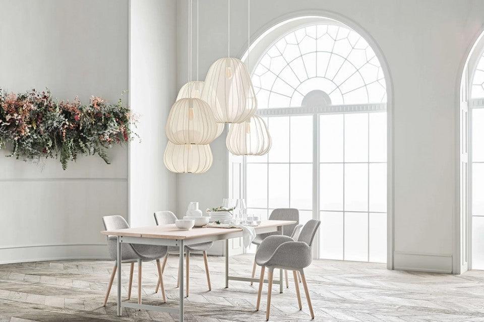 Masa dining maro din lemn de stejar si otel 90x200 cm Track Bolia - PARIS14A.RO