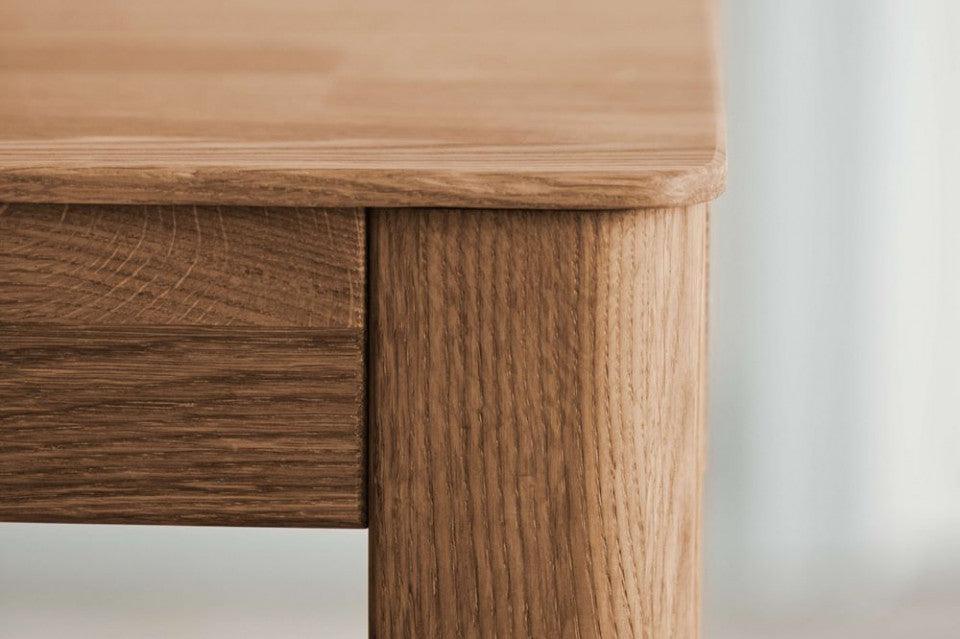 Masa dining maro inchis din lemn de stejar 90x220 cm Node Bolia - PARIS14A.RO