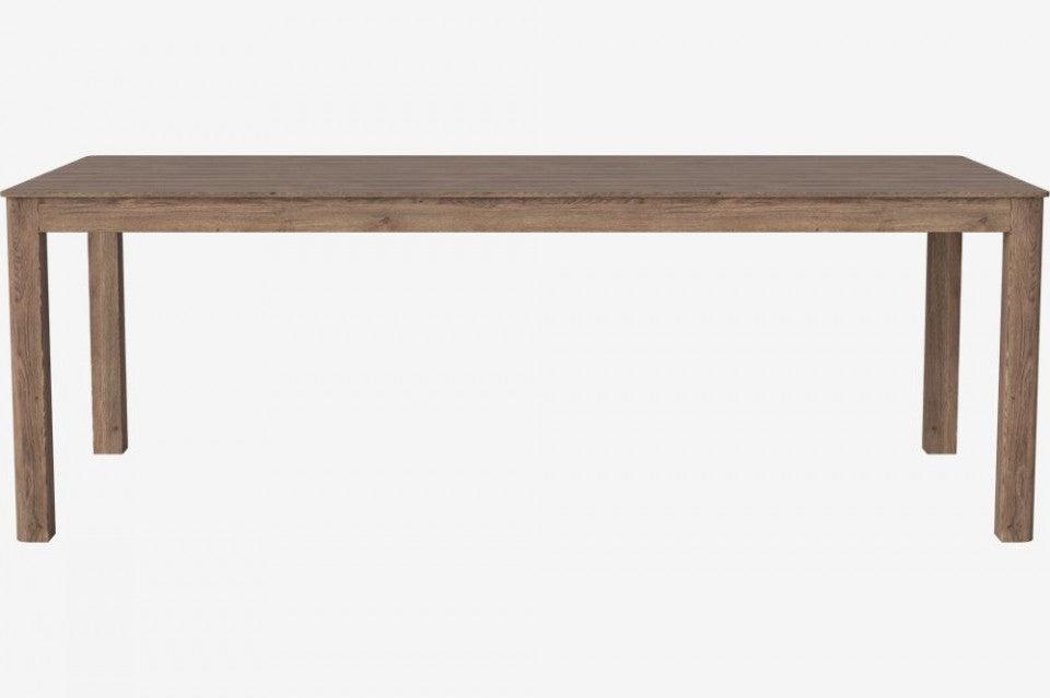 Masa dining maro inchis din lemn de stejar 90x220 cm Node Bolia - PARIS14A.RO