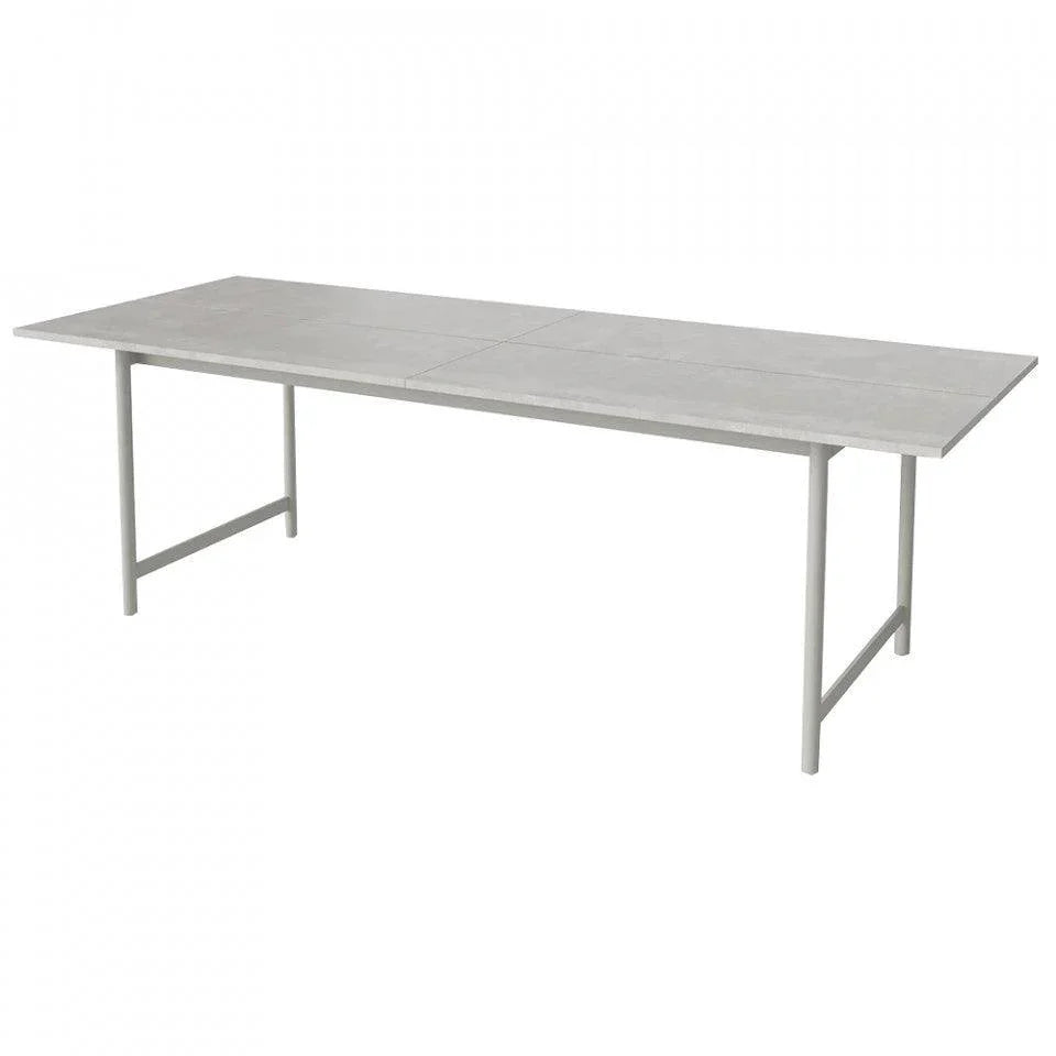 Masa dining pentru exterior gri din beton si otel 90x230 cm Track Bolia - PARIS14A.RO