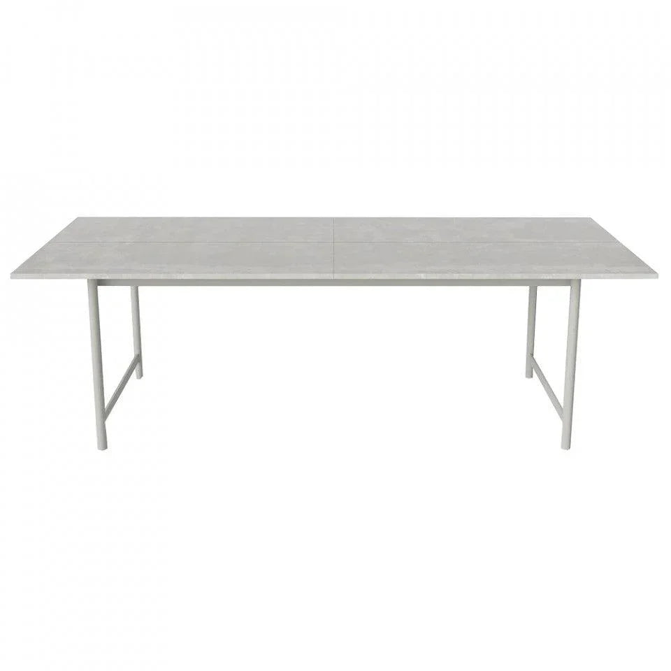 Masa dining pentru exterior gri din beton si otel 90x230 cm Track Bolia - PARIS14A.RO