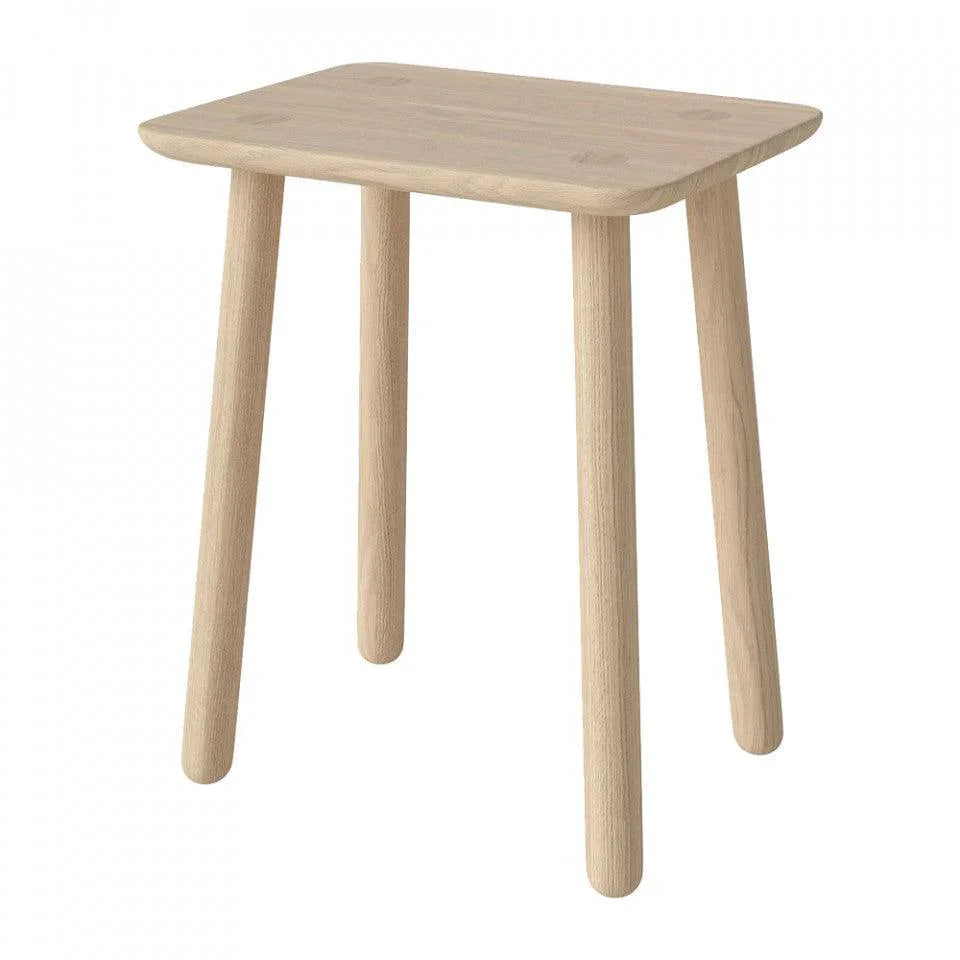 Masa laterala crem din lemn de stejar 32x42 cm Forest Bolia - PARIS14A.RO