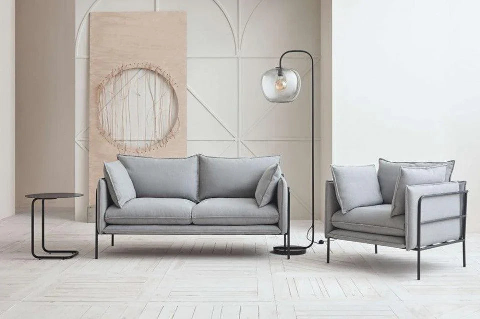 Masa laterala gri din otel 50 cm Mera Bolia - PARIS14A.RO