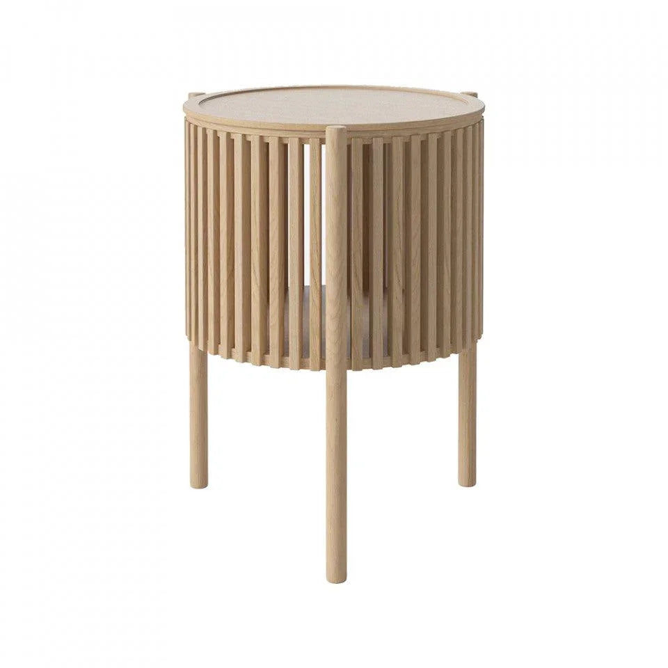 Masa laterala maro deschis din lemn de stejar 44 cm Story Bolia - PARIS14A.RO