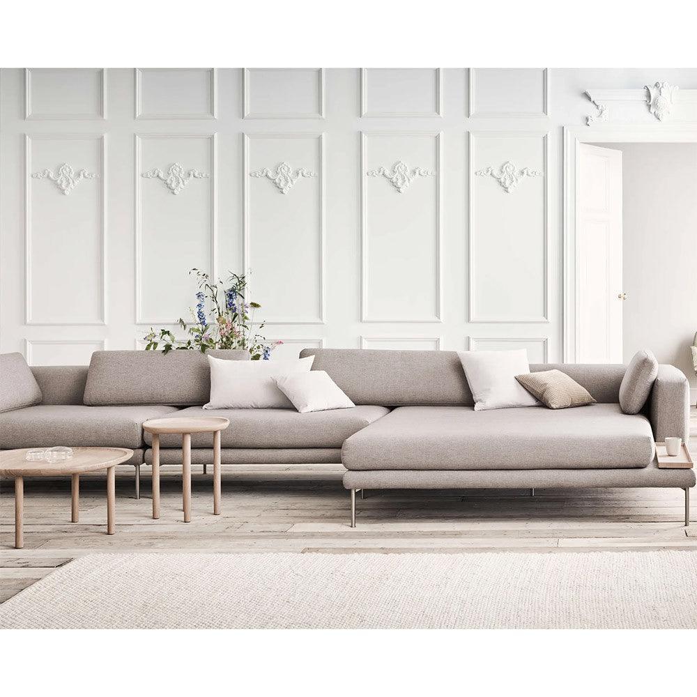 Masa laterala maro din lemn de stejar 44 cm Trace Bolia - PARIS14A.RO